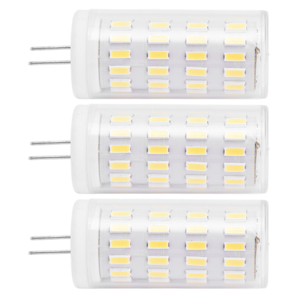 3-pack G4 LED-lampa 5W T3 JC-typ Dubbelstift Bas AC DC12-24V Dimbar Utomhus Landskapslampa Varmvitt Ljus