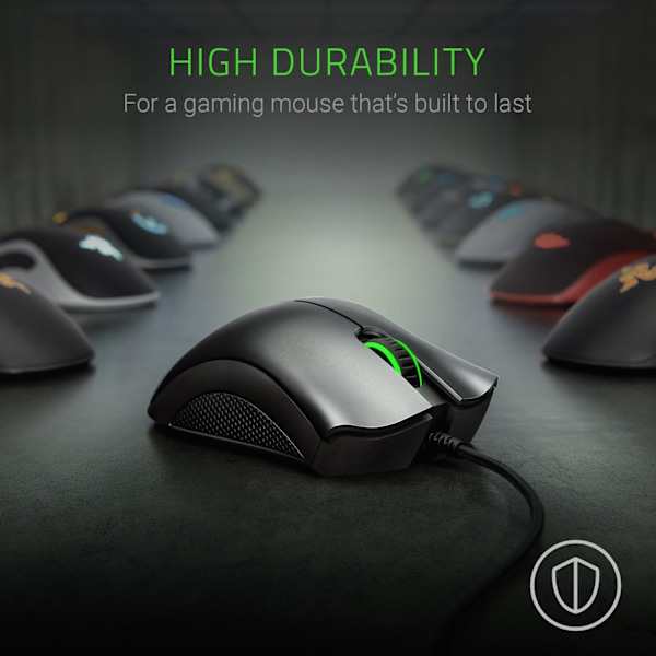 Essential Gaming Mouse with 6400 DPI Optical Sensor black