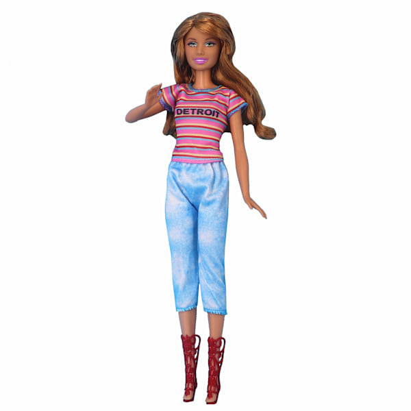 Barbie modekläder, 10 delar, 10 dockaccessoarer, för