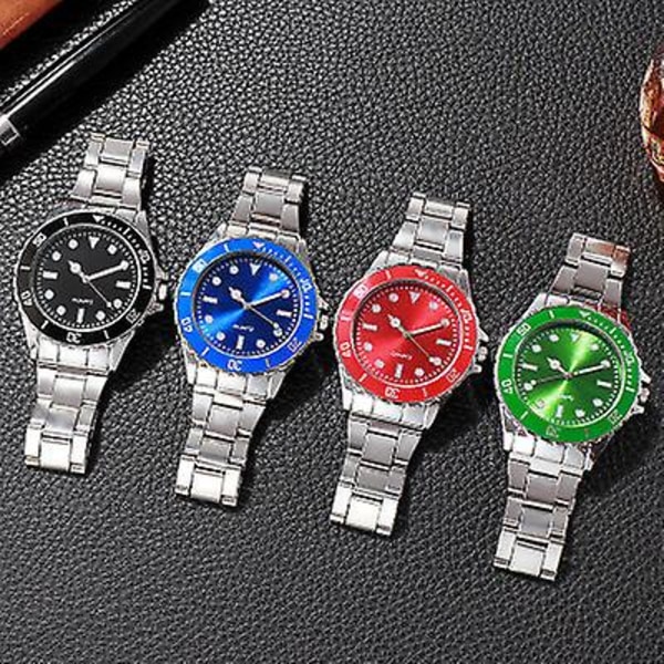 Affärsmässig Ljusande Kvarts Klocka Herrklocka Ny Klocka Grön Submariner Klocka Blue