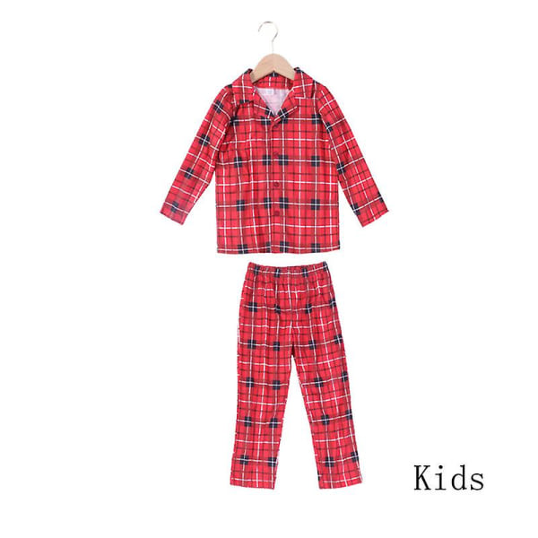 Familj jul Pyjamas Set Xmas Förälder-barn Nattkläder Pyjamas Party Presenter KIDS 8-9Years