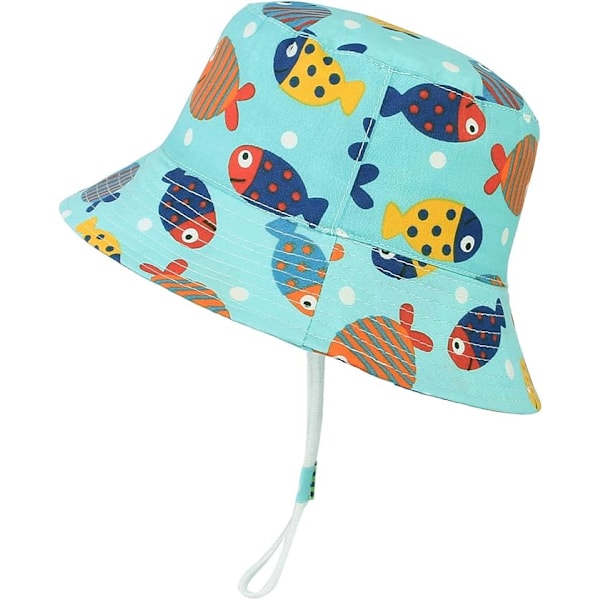 Solhatt baby pojke barnhatt sommarhatt flicka (undervattensvärld)-X71-