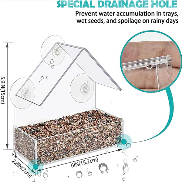 Window Bird Feeder - Utenu Window - Bird Feeders