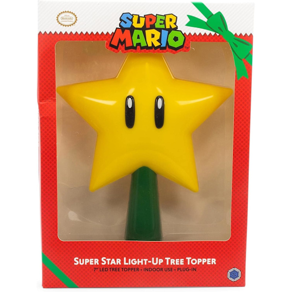 Trætop Mario Super Star Gen 2 Plug-in Lysende Juletræstop