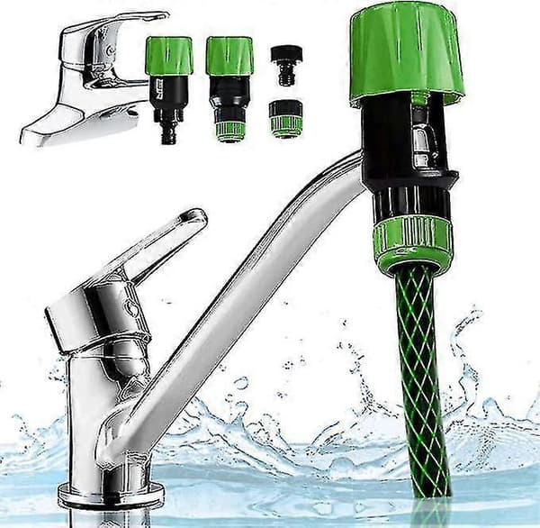 Kitchen Garden Watering Faucet Hose Pipe Quick Connector Adapter Tool, Universal Faucet Connection Adapter Kitchen Pipe Joint Coupling Boris