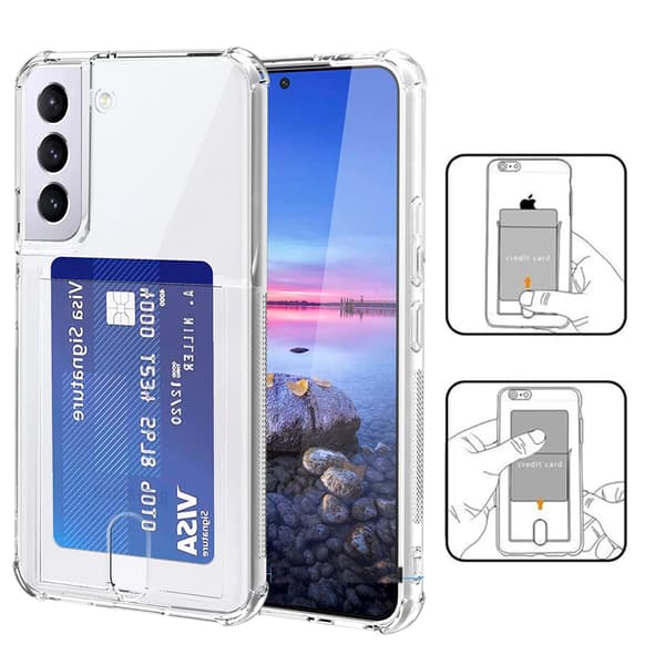 Samsung Galaxy S24 - Practical Shock-Absorbing Case with Card Holder