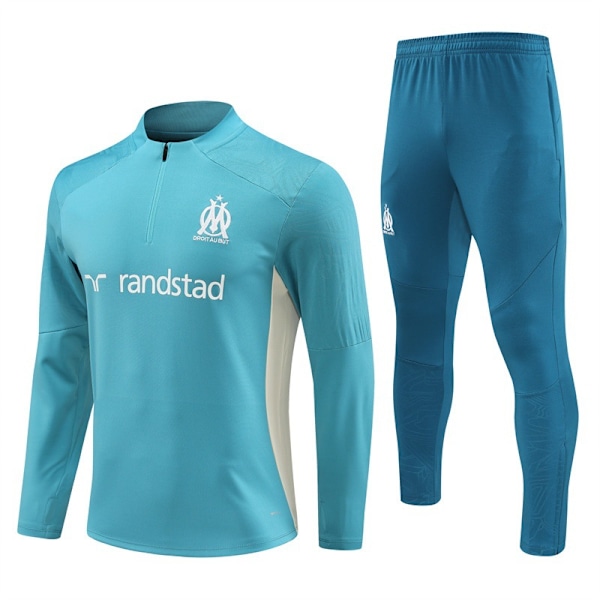 2425 sæson Real Madrid Marseille Atletico Manchester United Manchester City Portugal halv-drag trøje kostume langærmet fodboldtræningsdragt Hu Lushe Hu Lushe 12 yards