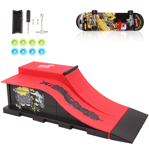 Finger Skateboards Skate Park Ramp Parts Deck Sportspel för barn A