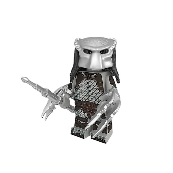 8-Pack Predator Serie Alien Minifigurer Monterade Byggklossar Leksaker Docka Byggklossar Leksaker
