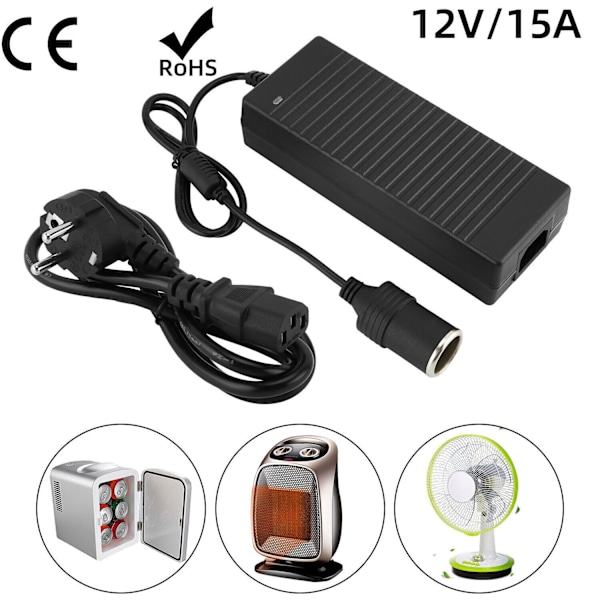 230V til 12V billader strømforsyning 180W 15A likeretter spændingstransformator DE