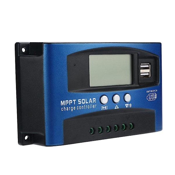 40a Mppt Solpanel Regulator Laddningskontroller 12v/24v Autofokus Spårning