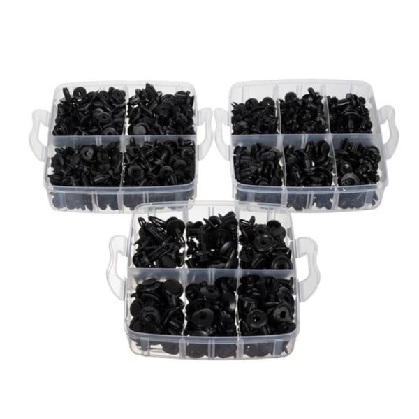 Plastklämmor för bil / Clips - 620 delar 1050
