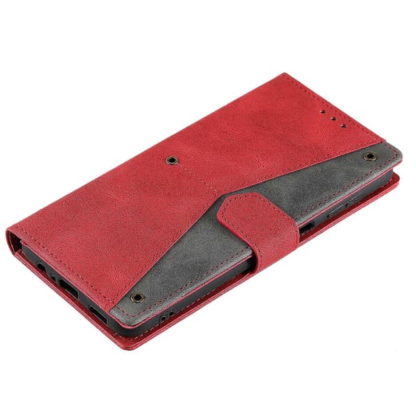 Samsung Galaxy A17 5G Leather Wallet Case with Spliced Stitching and Wrist Strap
