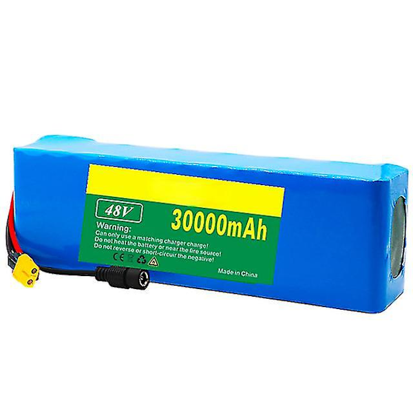13s3p 48v 30ah 1000w 30000mah Litium-ion batteri, E-cykel Elcykel Scooter med BMS Gult