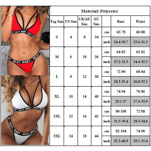 Dame Sexy Undertøy Strømpeholder BH Bikini&Truser Nattøy rød