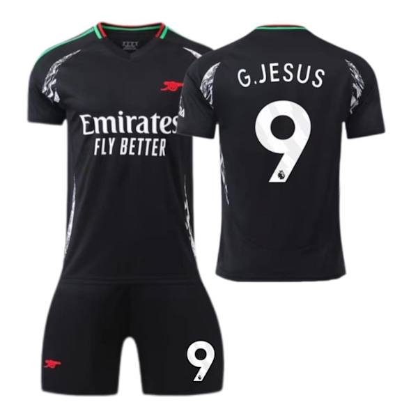 2425 Arsenal Bortatröja nr 7/9/8 Saka Fotbollskläder Skytteträningsoverall Barn Vuxen Tävlingsoverall 9 9 3XL
