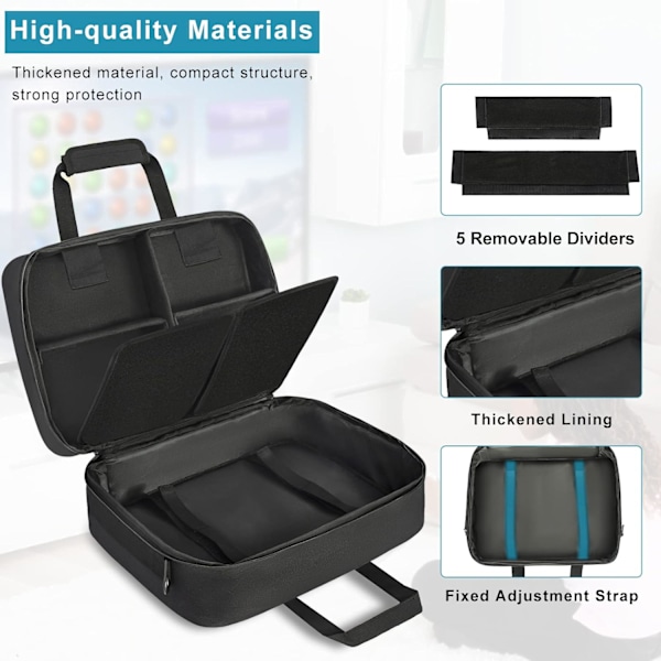 Travel Case för konsol kompatibel med PS5/PS4/Playstation 5/PS5 Digital Edition