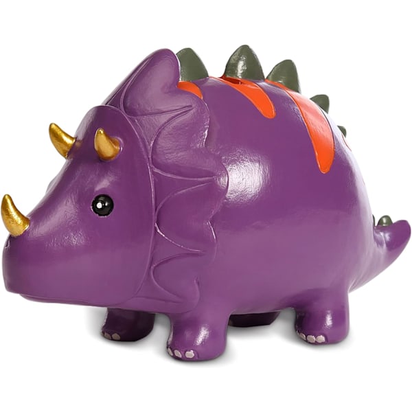 Spargris, kreativ lila dinosaurie spargris, lämplig-X71-