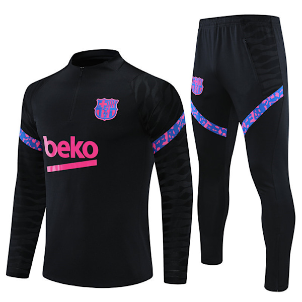 Barcelona Drakter, Fotballtreningsklær, Langermet Sett for Voksne og Barn, Barcelona B Høst- og Vintertreningsklær B B 18
