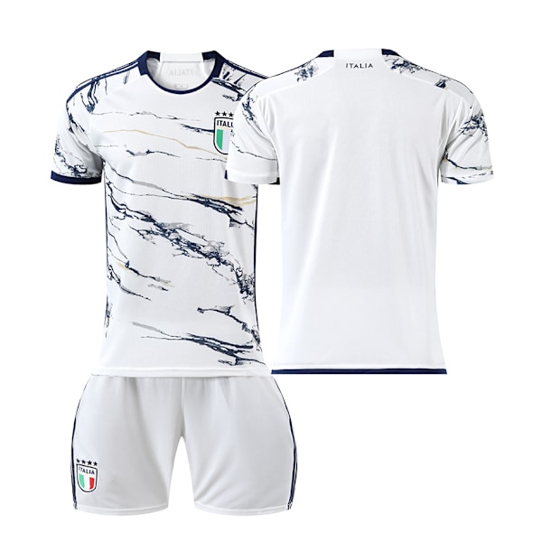 23-24 säsongens europeiska cup Italiens bortafotbollsuniform 6 Verratti 1 Donnarumma 18 Barella tröja No. 14 away with socks and gear No. 14 away with socks and  gear XL