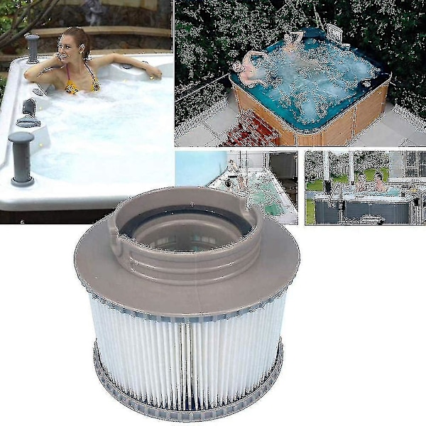2024 - Sæt med 8 Erstatningsfiltre til vedligeholdelse af din Mspa Oppustelige Pool eller Jacuzzi Ruikalucky-xjw