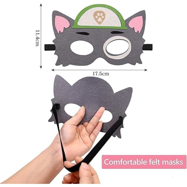 Paw Patrol Hund Legetøj, Filt Maske, Børnedyr Maske, Hvalpefest Masker