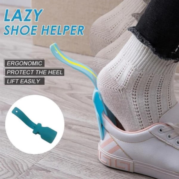 1st Lazy Shoe Helper Unisex Wear Shoe Horn Helper Shoehorn Shoe Lätt att ta på och av Sko Stabil Slip Aid Tool Shoe Horn Shoe Lifter Pink