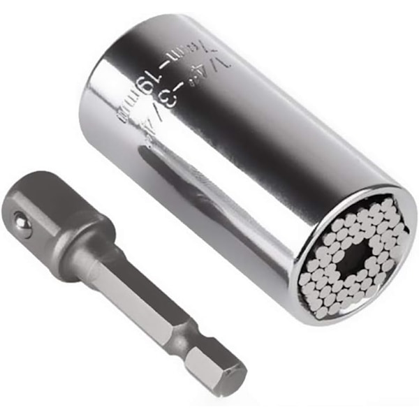 Yleiskäyttöinen monitoimihylsysarja 7-19 mm, 2 kpl