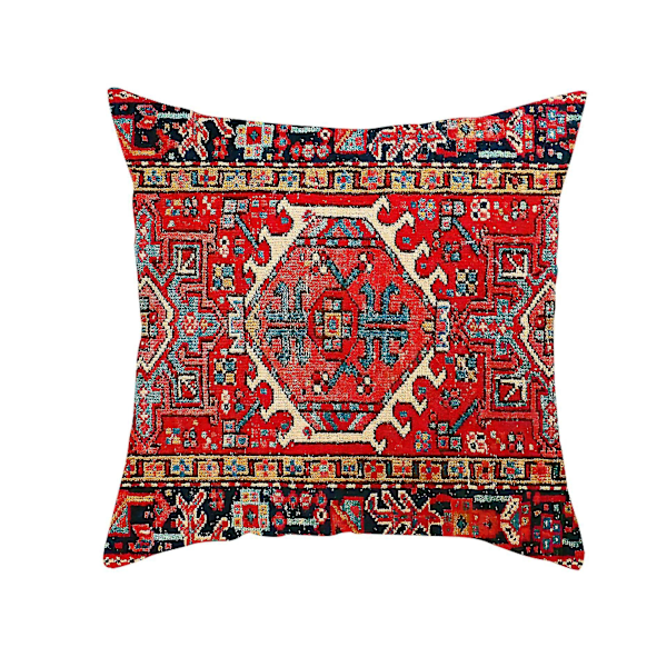 4-osainen Vintage Punainen Kukallinen Turkilainen Persialaistyylinen Matto Pellavainen Tyynynpäällinen Kotityyny Tyyny Tyynynpäällinen Geometrinen Persialaistyylinen Kilim Koti Sisustus 4 Kpl