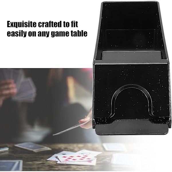 Spelkortsblandare Blackjack Shoe Collection, Manuell spelkort Poker spelbräda Kortsamlare Dispenser Spelverktyg Tillbehör, Casino kort Bl