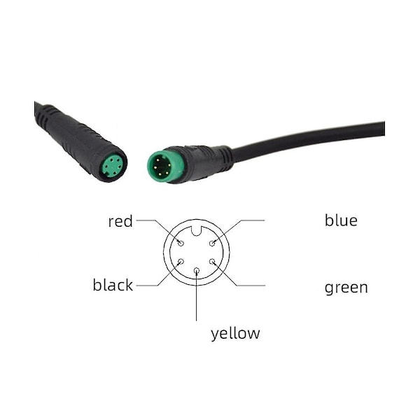 S866 Elcykel LCD-Skärm E-cykel Elsparkcykel Display Mätare Kontrollpanel med Vattentät