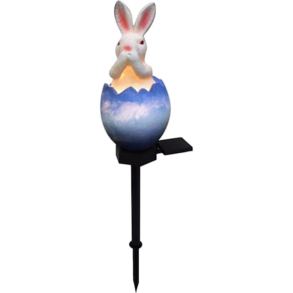Solcellelamper Utendørs Hage Dekorativ Solcelle LED Kanin og Egg-X71-