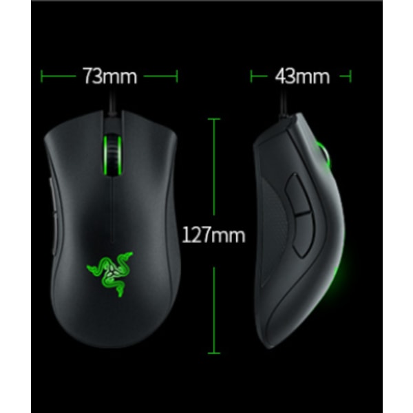 Essential Gaming Mouse with 6400 DPI Optical Sensor white
