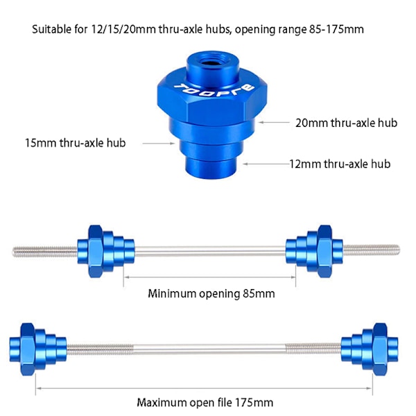 Cykel Thru Axle Adapter Hub Konverter Nav Fælg Hjul Retning St