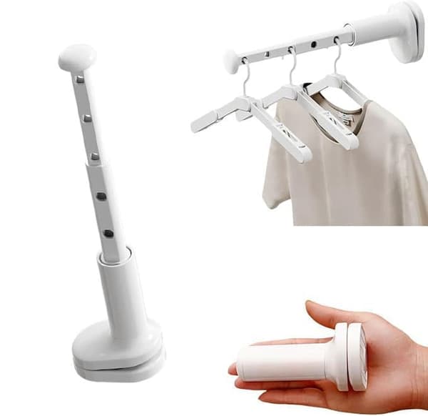 Extendable Wall-Mounted Drying Rack - Foldable Travel Drying Rack for Multiple Scenarios, Smooth and Space-Saving