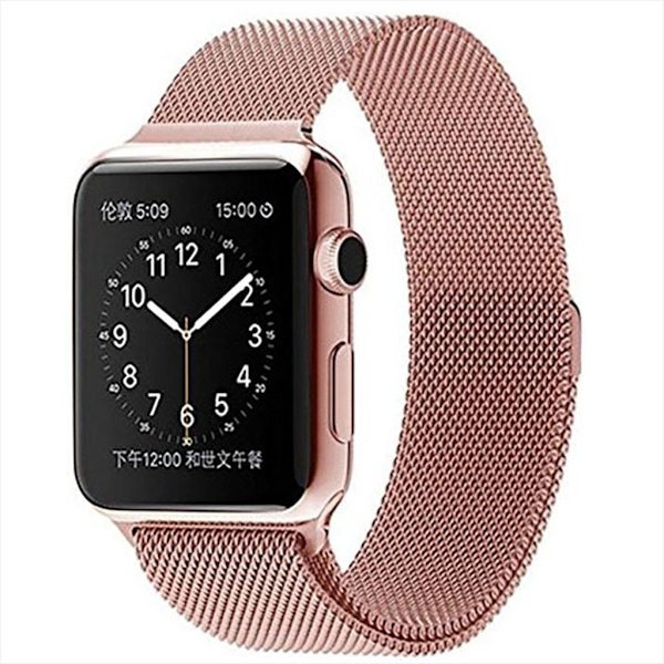 Apple Watch 7/8/9 41mm jne. Milanese Kellonranneke - Pinkki