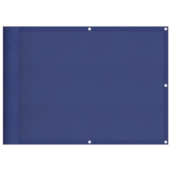 Balkonskærm blå 75x800 cm 100% polyester oxford