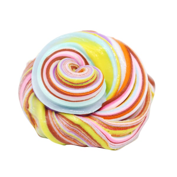 DIY fluffigt slam fruktfat slam lera gift barn vuxen stressavlastning leksak