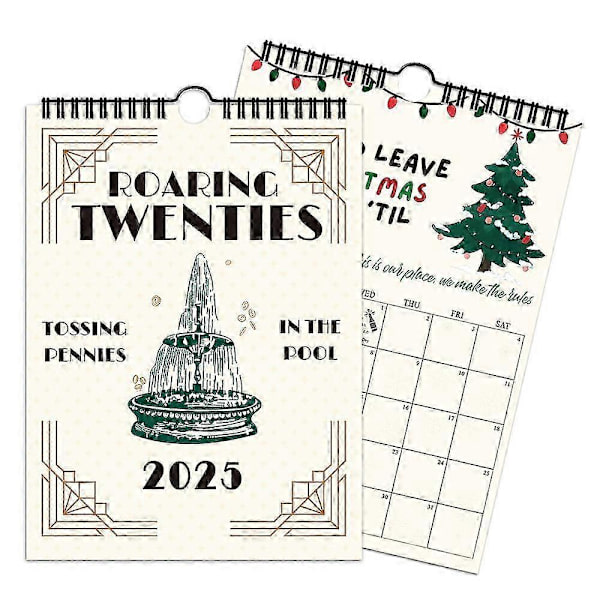2025 Taylor Swift Textväggkalender, Roaring Twenties Sångerska Stjärntexter Musik Hängande Kalender Presenter