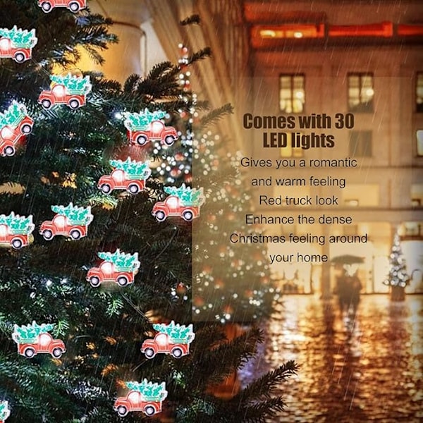 LED-ljusslingor med fjärrkontroll, lastbilsformade LED-ljusslingor för trädgård, hem, fest, bröllop, festivaldekorationer