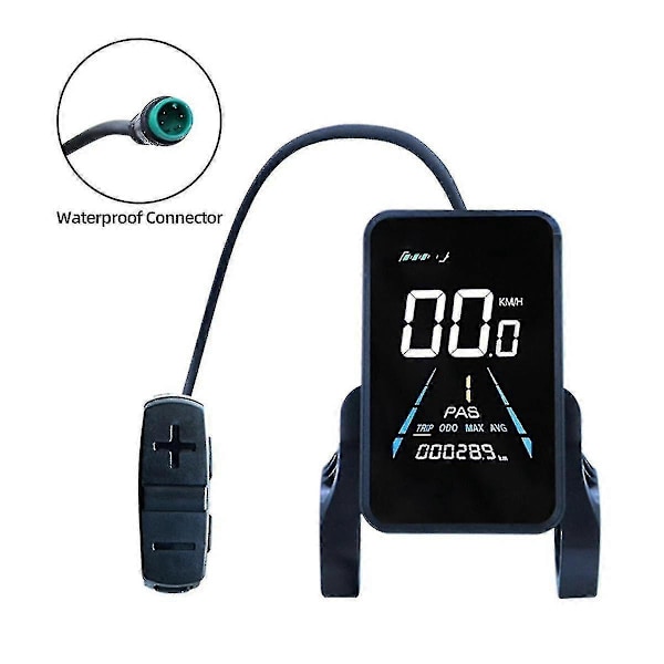 Elcykeldisplay 36V-72V Vattentät LCD-display NC-81F Elcykelpanel Instrumentbräda, Vattentät