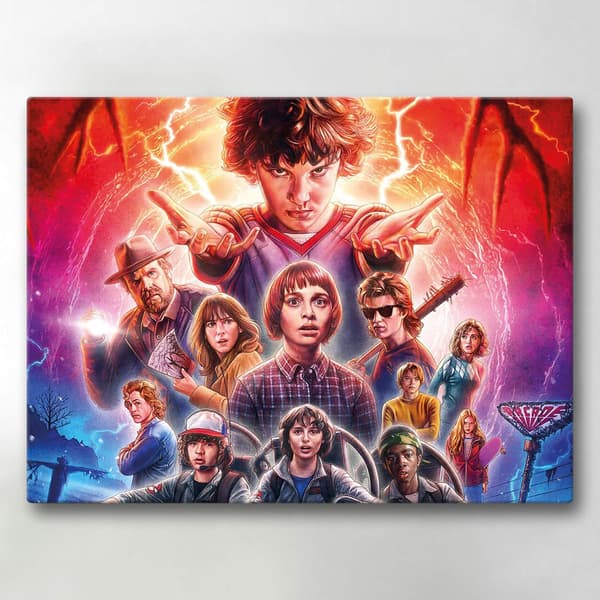 Lerret / Bilde - Stranger Things - 40x30 cm - Lerret 358