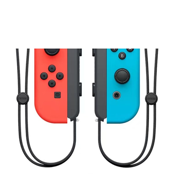Nintendo Switch-kontroller Joycon trådlös Bluetooth-spelkontroller fjärrväckning med snöre, stöder fitnessring red+blue