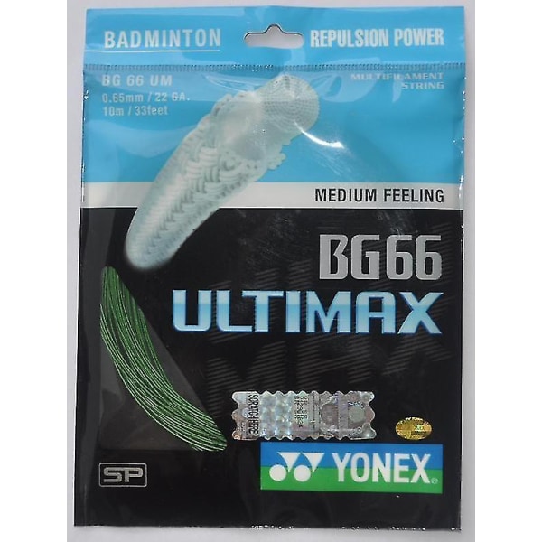 Yonex Badminton String Bg66 Ultimax (0,65 mm) White