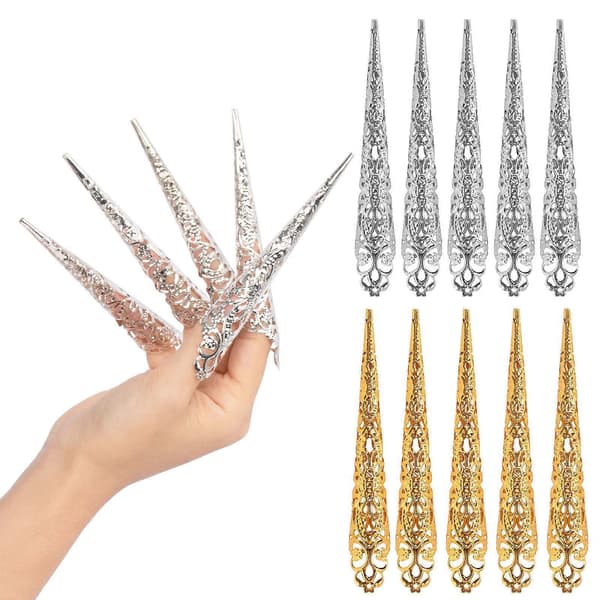 Fingertip Claw Negl Ring Fingerled Protector Halloween Cosplay Danseshow