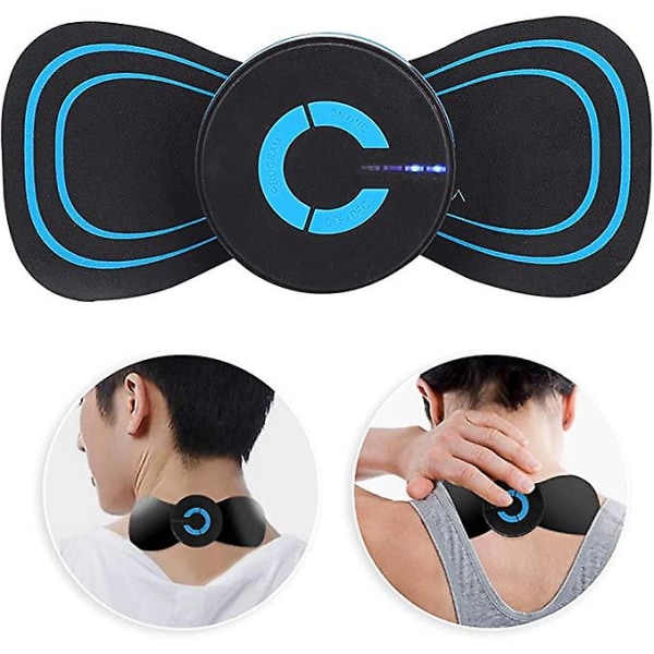 Elektrisk nackmassager, uppladdningsbar cervikal massagedyna Ems muskelstimulator för att lindra tryck