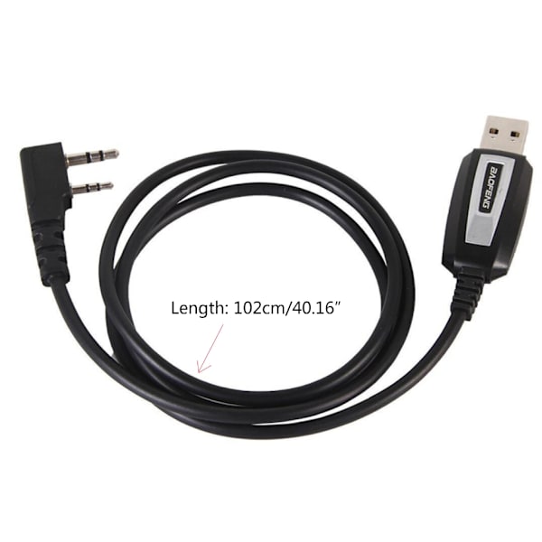 Vattentät USB-programmeringskabel med Driver CD Firmware för BaoFeng UV5R/888s Walkie Talkie K-kontaktkabel