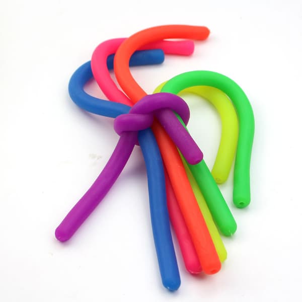 6 st Stretch String Fidget Sensoriska Leksaker Stress Relief Squeeze Resistance
