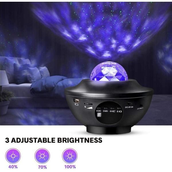 Stjerneprojektor LED Galaxy Lys / Nattelampe / Stjernelampe Lampe
