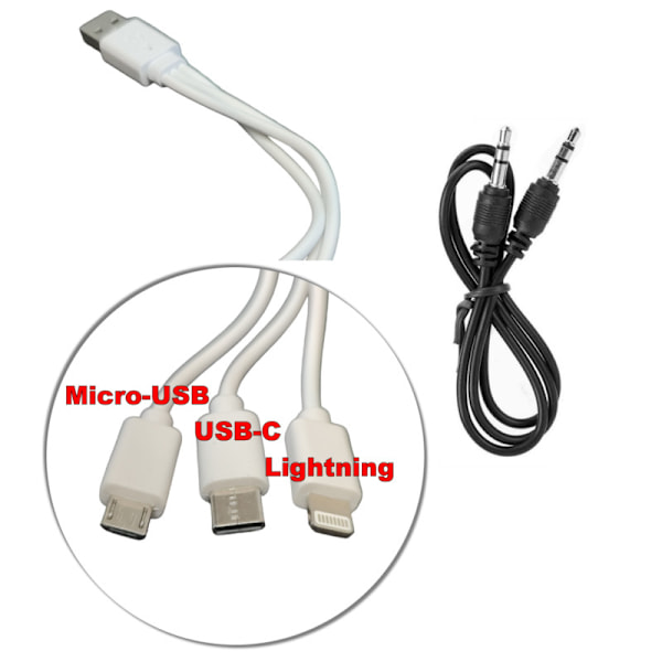 Nödradio Delux 4000mAh Powerbank Dynamo Vevradio Solcell 3-USB